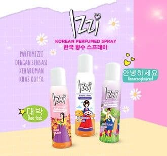 Izzi Korean Perfumed Spray: Parfum IZZI dengan Sensasi Keharuman Khas Korea